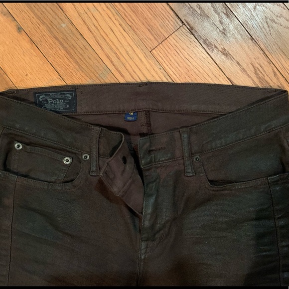 Ralph Lauren Brown Biker Pants - Picture 9 of 9